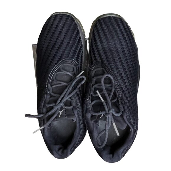 4Y Jordan Future Sneakers Black Woven low Athletic Kids Shoe Basketball Footwear - Picture 5 of 7
